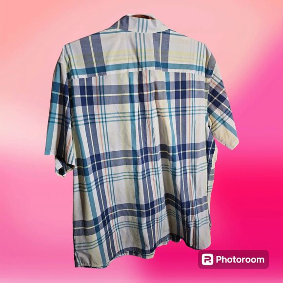 Foundry Button Down Short Sleeve Shirt Size 3XLT (U40) - Picture 2 of 2